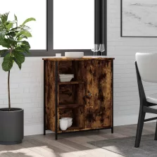   vidaXL füstös tölgy színű szerelt fa tálalószekrény 70 x 30 x 80 cm