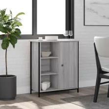   vidaXL szürke sonoma színű szerelt fa tálalószekrény 70 x 30 x 80 cm