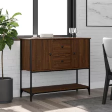   vidaXL sonoma tölgy színű szerelt fa tálalószekrény 100 x 36 x 85 cm