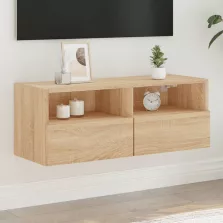   vidaXL sonoma tölgy színű szerelt fa fali TV-szekrény 80 x 30 x 30 cm
