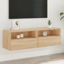   vidaXL sonoma tölgyszín szerelt fa fali TV-szekrény 100 x 30 x 30 cm