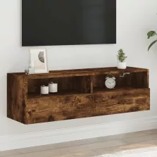   vidaXL füstös tölgy színű szerelt fa fali TV-szekrény 100 x 30 x 30 cm