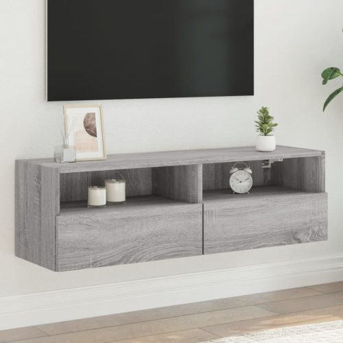 vidaXL szürke sonoma színű szerelt fa TV-szekrény 100 x 30 x 30 cm