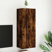   vidaXL füstös tölgy színű szerelt fa fali TV-szekrény 40,5x30x102 cm