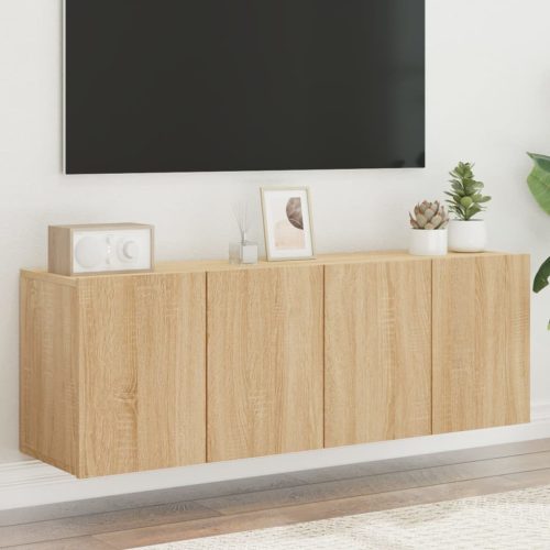 vidaXL 2 db sonoma tölgy színű fali TV-szekrény 60 x 30 x 41 cm