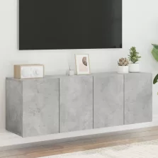   vidaXL 2 db betonszürke falra szerelhető TV-szekrény 60 x 30 x 41 cm