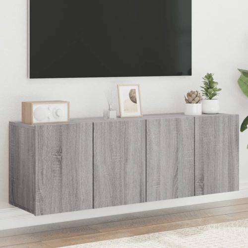 vidaXL 2 db szürke sonoma színű fali TV-szekrény 60 x 30 x 41cm