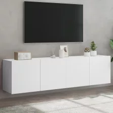   vidaXL 2 db fehér falra szerelhető TV-szekrény 80 x 30 x 41 cm