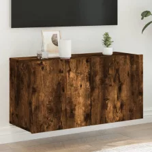   vidaXL füstös tölgy színű falra szerelhető TV-szekrény 80x 30 x 41 cm