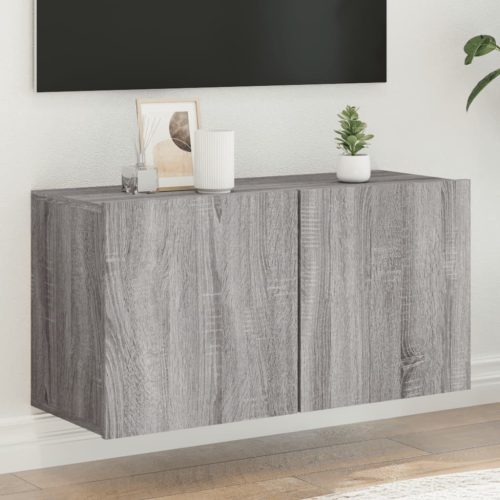 vidaXL szürke sonoma színű falra szerelhető TV-szekrény 80 x 30 x 41cm