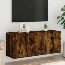   vidaXL füstös tölgy színű falra szerelhető TV-szekrény 100x30x41 cm