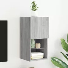   vidaXL szürke sonoma TV-szekrény LED-lámpákkal 30,5 x 30 x 60 cm