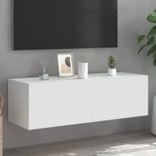   vidaXL fehér fali TV-szekrény LED-világítással 100 x 35 x 31 cm