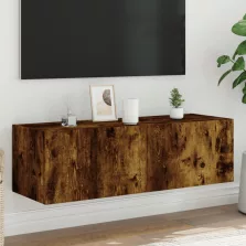   vidaXL füstös tölgy színű fali TV-szekrény LED-ekkel 100 x 35 x 41 cm