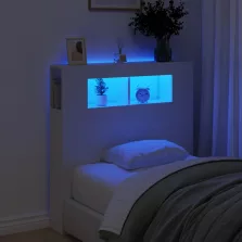 vidaXL fehér szerelt fa LED-es fejtámla 100x18,5x103,5 cm