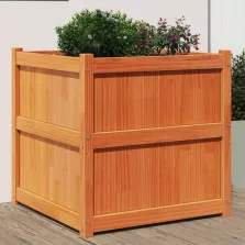   vidaXL viaszbarna tömör fenyőfa kerti virágláda 70 x 70 x 70 cm