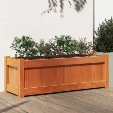   vidaXL viaszbarna tömör fenyőfa kerti virágláda 90 x 31 x 31 cm