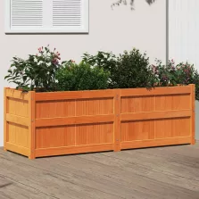  vidaXL viaszbarna tömör fenyőfa kerti virágláda 150 x 50 x 50 cm