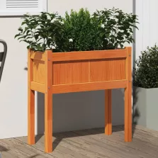   vidaXL viaszbarna tömör fenyőfa kerti virágláda 70 x 31 x 70 cm