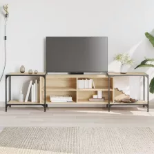   vidaXL sonoma tölgy színű szerelt fa TV-szekrény 203 x 37 x 50 cm
