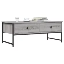   vidaXL szürke sonoma színű szerelt fa dohányzóasztal 101x49x39,5 cm