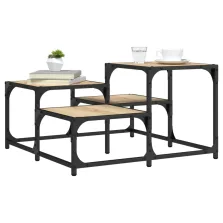   vidaXL sonoma tölgy színű szerelt fa dohányzóasztal 68x 68 x 40 cm