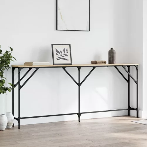 vidaXL sonoma tölgy színű szerelt fa tálalóasztal 180x23x75 cm