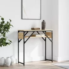   vidaXL sonoma tölgy színű szerelt fa tálalóasztal polccal 75x30x75 cm