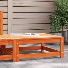   vidaXL viaszbarna tömör fenyőfa kerti lábtartó 70 x 70 x 30 cm