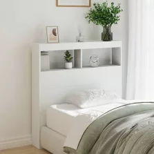   vidaXL fehér áthidalószekrény LED-világítással 100 x 17 x 102 cm