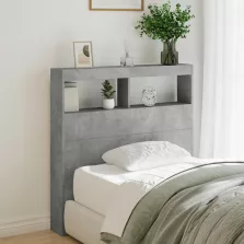   vidaXL betonszürke áthidalószekrény LED-világítással 100 x 17 x 102 cm