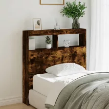   vidaXL füstös tölgy színű áthidalószekrény LED-ekkel 100 x 17 x 102 cm