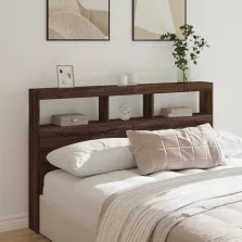   vidaXL barna tölgy színű áthidalószekrény LED-ekkel 160 x 17 x 102 cm