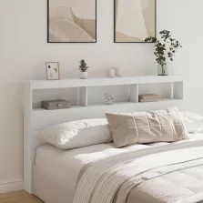   vidaXL fehér áthidalószekrény LED-világítással 180 x 17 x 102 cm