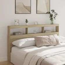   vidaXL sonoma tölgy színű áthidalószekrény LED-ekkel 180 x 17 x 102 cm