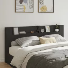   vidaXL fekete áthidalószekrény LED-világítással 220 x 16,5 x 103,5 cm