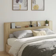   vidaXL sonoma tölgy színű áthidalószekrény LED-ekkel 220x16,5x103,5 cm