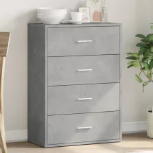   vidaXL betonszürke szerelt fa tálalószekrény 60 x 31 x 84 cm