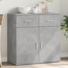   vidaXL betonszürke szerelt fa tálalószekrény 79 x 38 x 80 cm