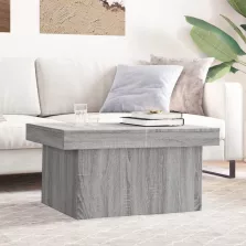   vidaXL szürke sonoma színű szerelt fa dohányzóasztal 80 x 55 x 40 cm