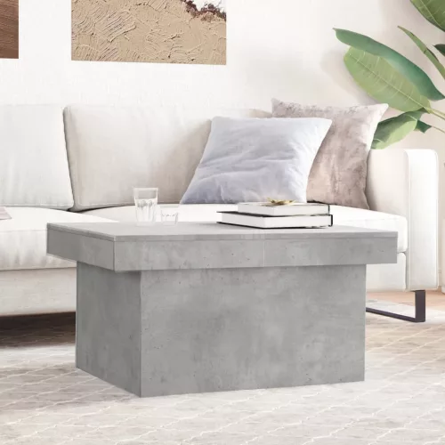 vidaXL betonszürke szerelt fa dohányzóasztal 100 x 55 x 40 cm