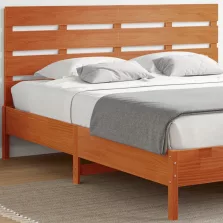 vidaXL viaszbarna tömör fenyőfa fejtámla 180 cm