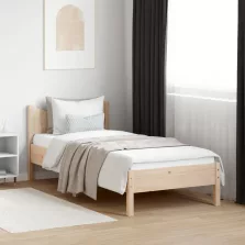 vidaXL tömör fenyőfa ágy matrac nélkül 75 x 190 cm