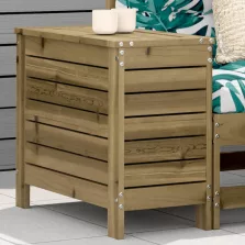   vidaXL impregnált fenyőfa kerti lábtartó 62 x 31,5 x 52 cm