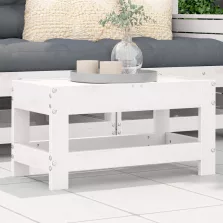   vidaXL fehér tömör fenyőfa kerti lábzsámoly 62 x 30 x 32 cm
