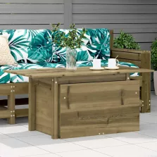 vidaXL impregnált fenyőfa kerti asztal 100 x 50 x 75 cm