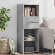   vidaXL betonszürke szerelt fa magasszekrény 45 x 42,5 x 124 cm