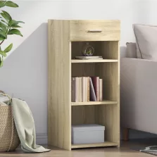   vidaXL sonoma tölgy színű szerelt fa tálalószekrény 40 x 42,5 x 93 cm