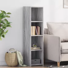   vidaXL szürke sonoma színű szerelt fa magasszekrény 30 x 41 x 124 cm