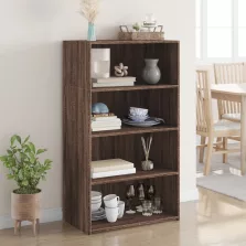   vidaXL barna tölgy színű szerelt fa magasszekrény 70 x 41 x 124 cm